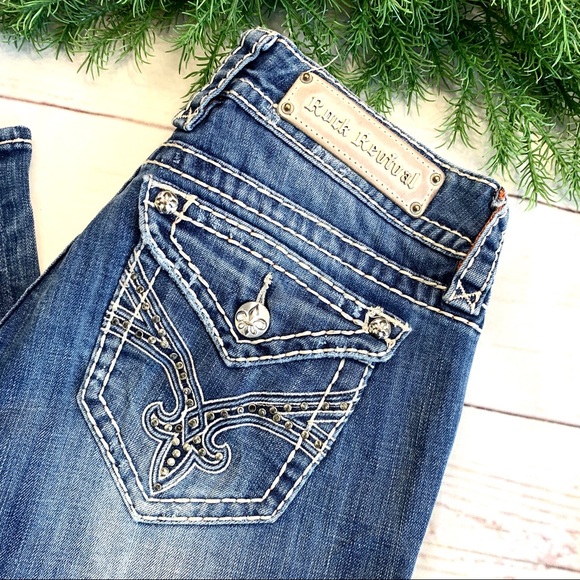 🚫SOLD!👖|•ROCK REVIVAL•| 29XL ‘Jamie’ Easy Boot👖 - Picture 3 of 8